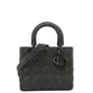 CHRISTIAN DIOR Lady Dior Ultra Matte Cannage Calfskin Leather Shoulder Bag Black