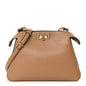 Fendi Vitello Small Soft Peekaboo Cappuccino