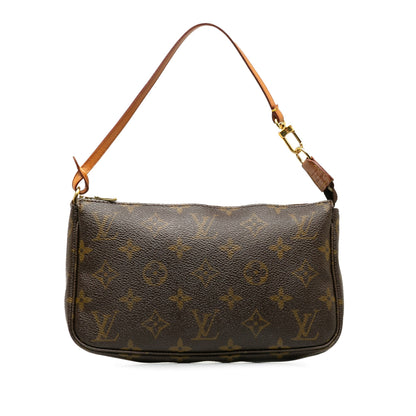Brown Louis Vuitton Monogram Pochette Accessoires Baguette