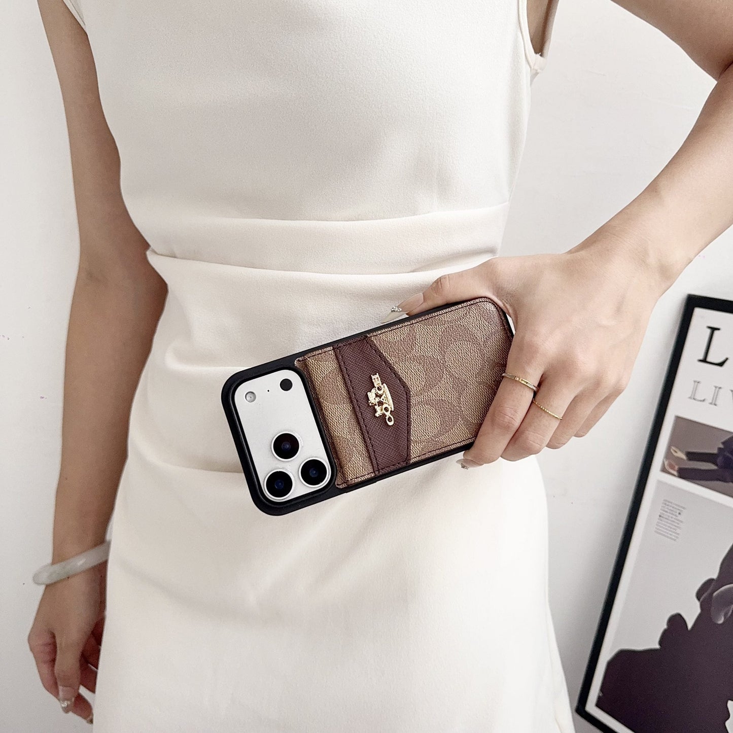 Card Holder Coach iPhone Case for 17 series