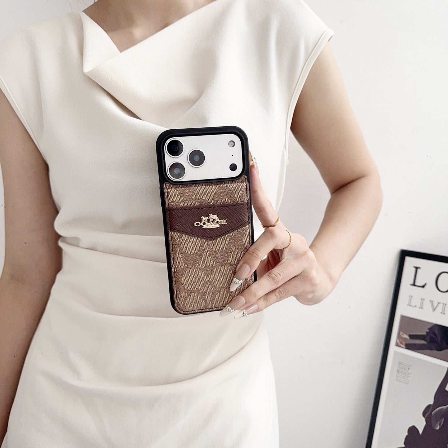 Card Holder Coach iPhone Case for 17 series