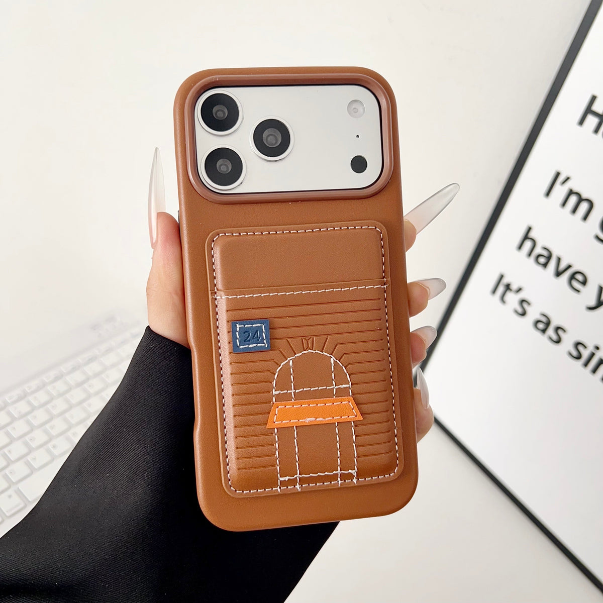 Card Holder Hermes Iphone Case 13-17 / Pro / Pro Max / 18 Pro / 18 Pro Max