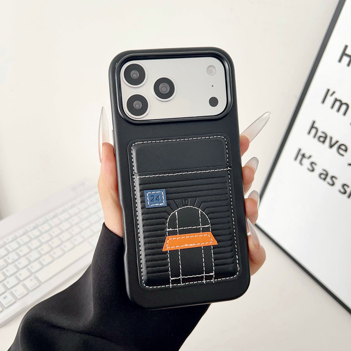 Card Holder Hermes Iphone Case 13-17 / Pro / Pro Max / 18 Pro / 18 Pro Max