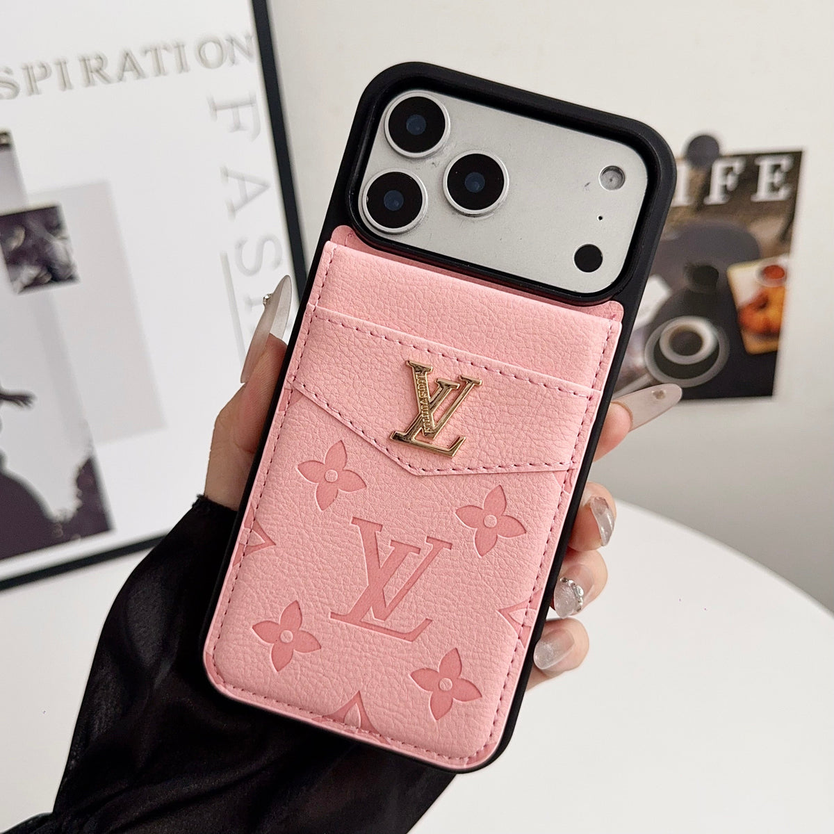 Folding Card Holder Louis V Iphone Case 12/13/14/15/16/17/Pro/Pro Max/ Plus/Air / 18 Pro / 18 Pro Max
