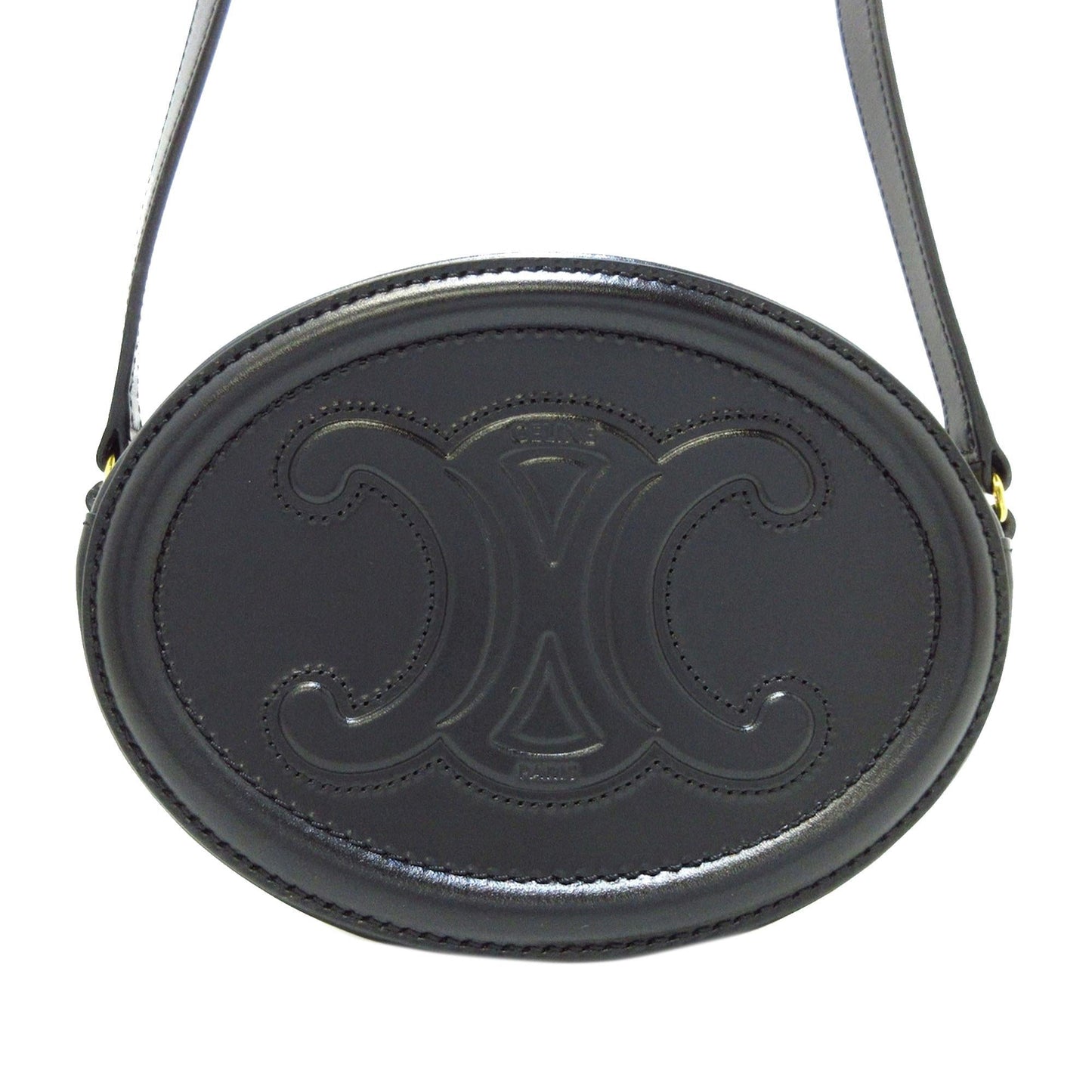 Celine Cuir Triomphe Oval Crossbody (MLB-jQ3ard)