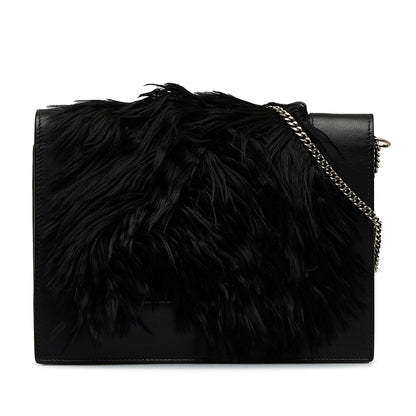 Celine Fur-Trim Frame Crossbody Bag (MLB-kW7lt6)