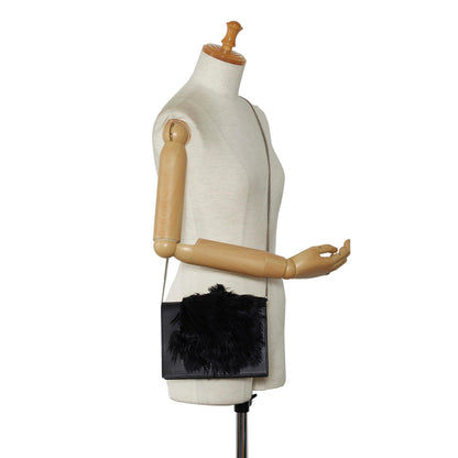 Celine Fur-Trim Frame Crossbody Bag (MLB-kW7lt6)