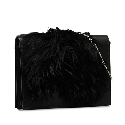 Celine Fur-Trim Frame Crossbody Bag (MLB-kW7lt6)