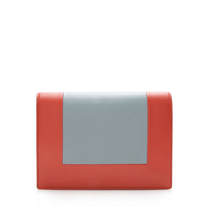 Celine Lambskin Frame Evening Clutch on Chain Crossbody Bag (SHF-14477)