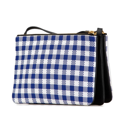 Celine Small Gingham Trio Canvas Crossbody (MLB-DisQZc)