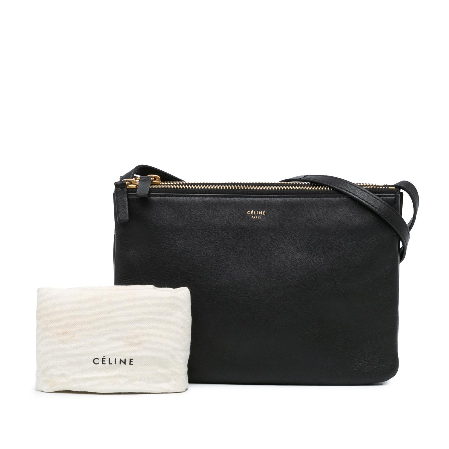 Celine Small Trio Leather Crossbody (MLB-KAhIbp)