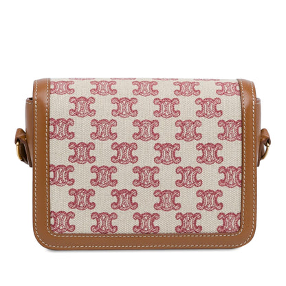 Celine Teen Embroidered Canvas Triomphe Crossbody (MLB-fY2a1z)
