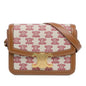 Celine Teen Embroidered Canvas Triomphe Crossbody (MLB-fY2a1z)