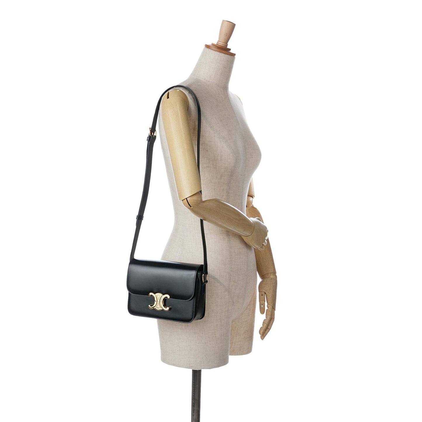 Celine Teen Shiny Calfskin Triomphe Crossbody (MLB-wclCE3)