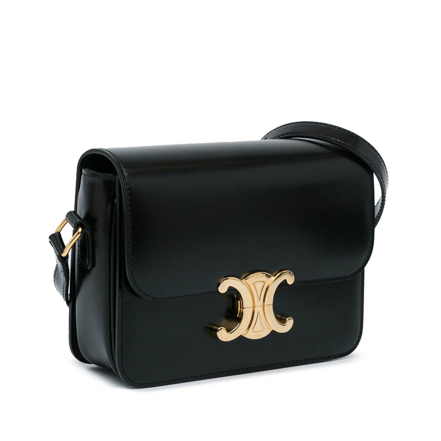 Celine Teen Shiny Calfskin Triomphe Crossbody (MLB-wclCE3)