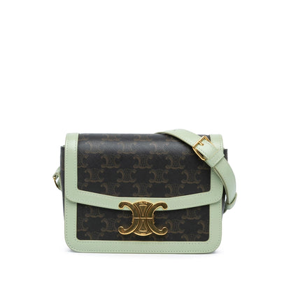 Celine Teen Triomphe Coated Canvas Crossbody (MLB-BkfEzs)