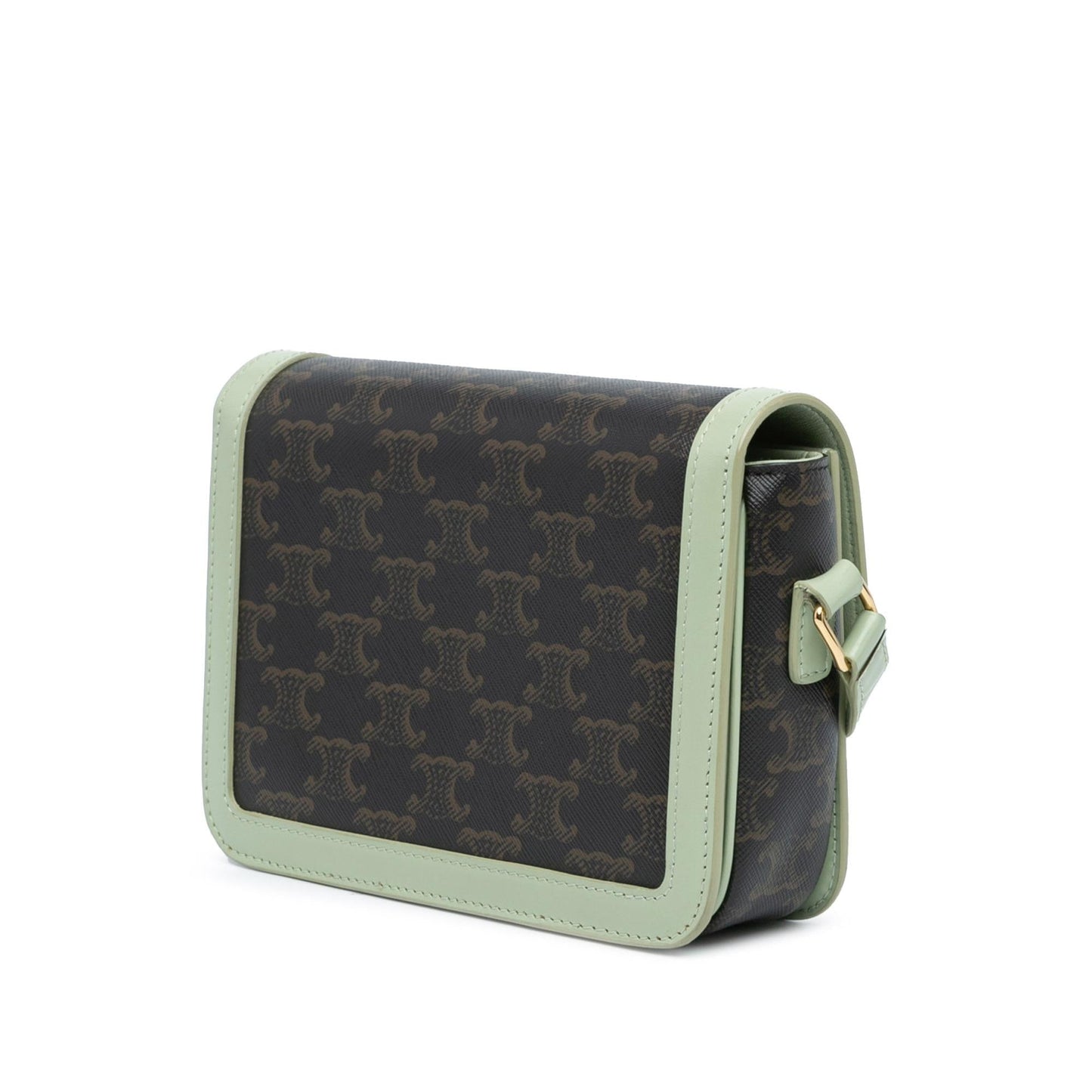 Celine Teen Triomphe Coated Canvas Crossbody (MLB-BkfEzs)