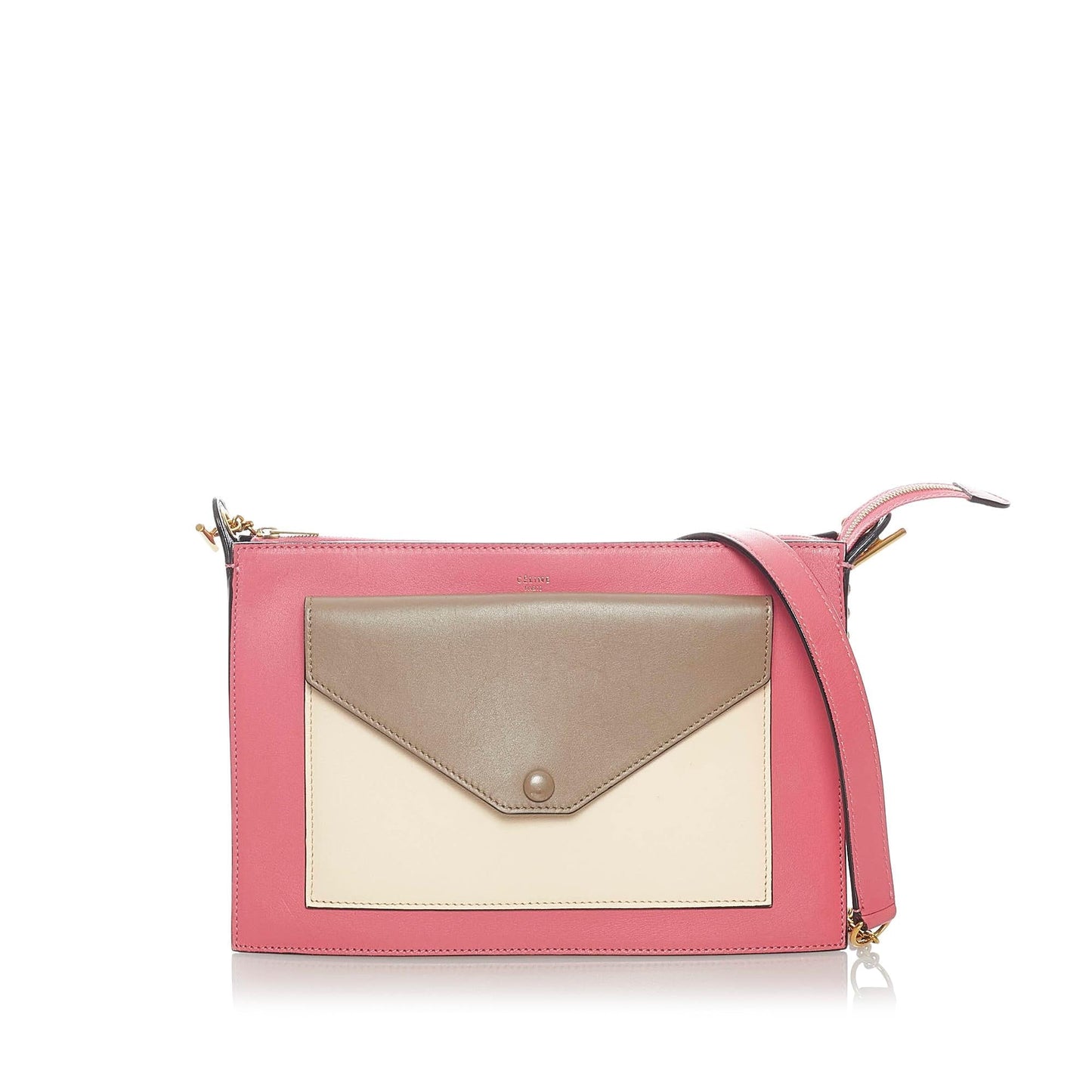 Celine Tricolor Zip Envelope Crossbody (MLB-34787)