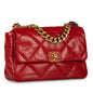 Chanel Chanel 19 Lambskin Gold Shoulder Bag Style 22