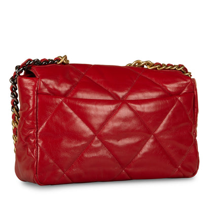Chanel Chanel 19 Lambskin Gold Shoulder Bag Style 22