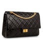 Chanel Classic Flap Calfskin Black Shoulder Bag Style 17