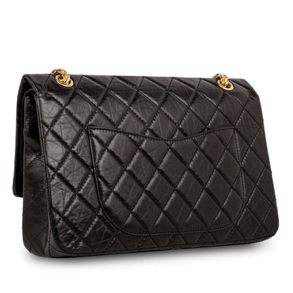 Chanel Classic Flap Calfskin Black Shoulder Bag Style 8