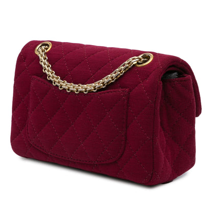 Chanel 2 55 Reissue Mini Quilted Jersey Double Flap