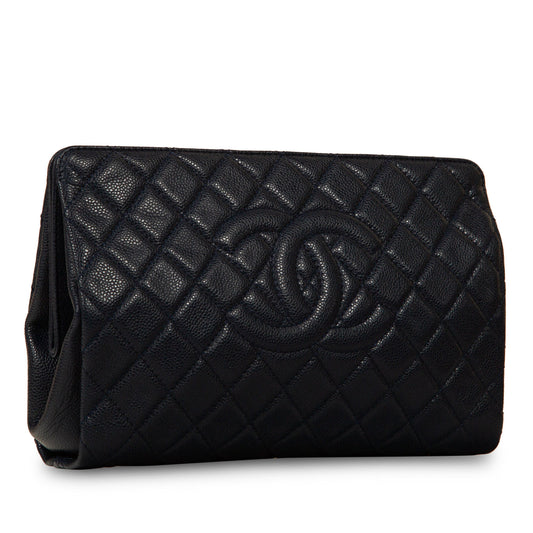 Chanel Classic Cc Clutch - Caviar