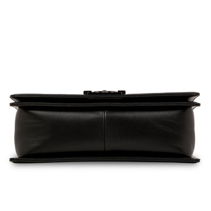 Chanel Boy Bag Lambskin Black Shoulder Bag Style 62