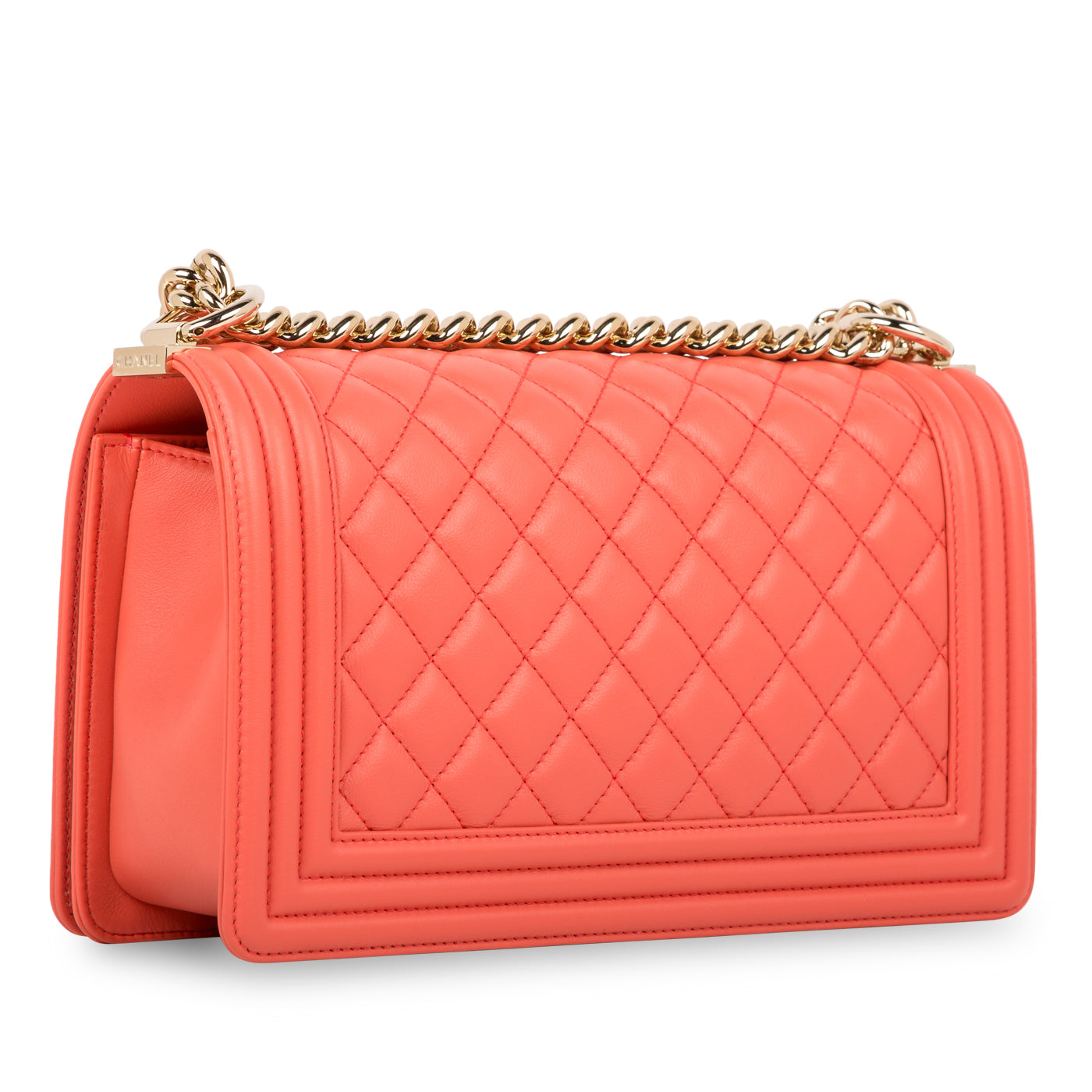 Chanel Boy Bag Lambskin Gold Shoulder Bag Style 2