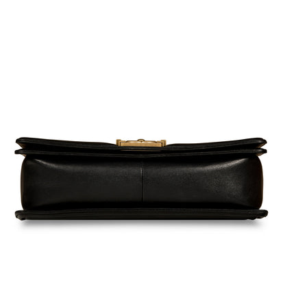 Chanel Boy Bag Lambskin Black Shoulder Bag Style 5