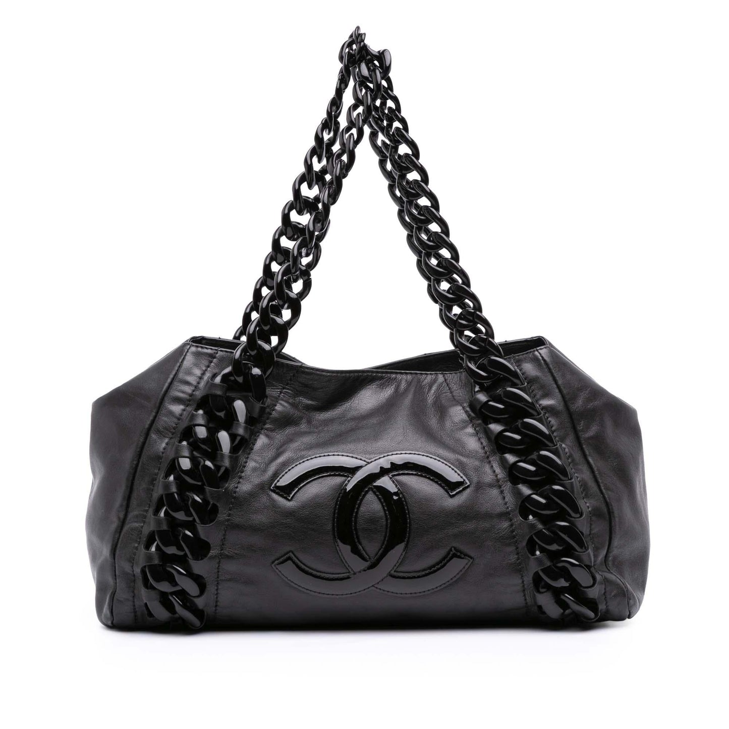 Chanel Cc Calfskin Modern Chain Rhodoid East West Tote