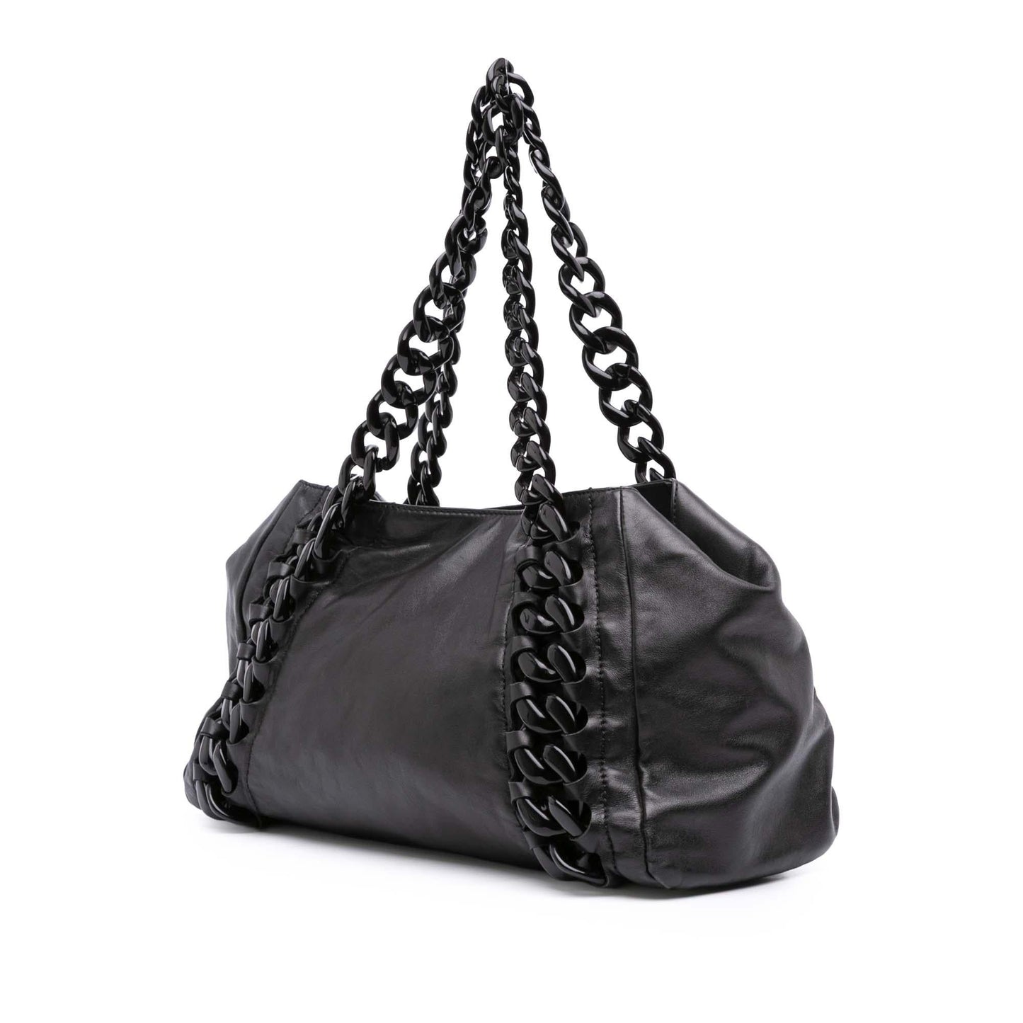 Chanel Cc Calfskin Modern Chain Rhodoid East West Tote