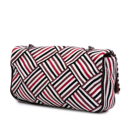 Chanel Gabrielle Canvas White Shoulder Bag