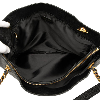 Chanel Gabrielle Caviar Black Tote Bag
