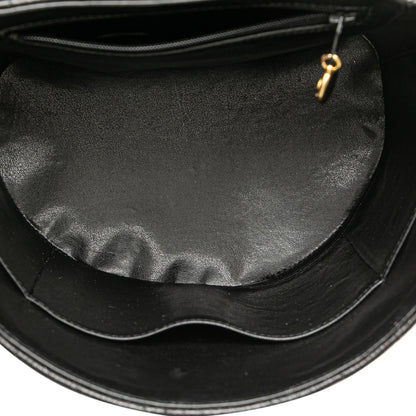 Chanel Cc Chevron Caviar Turnlock Vanity Bag