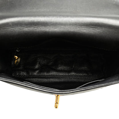 Chanel Gabrielle Lambskin Black Shoulder Bag Style 63