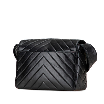 Chanel Cc Chevron Lambskin Flap