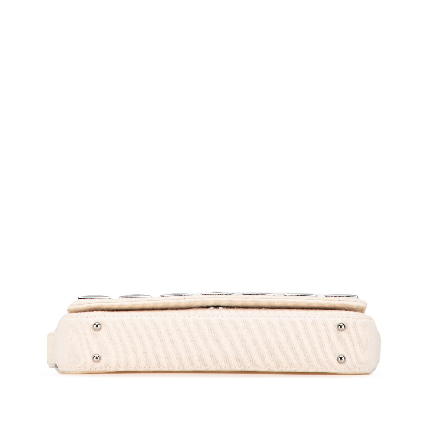 Chanel Cc Jersey Pyramid Stud Flap