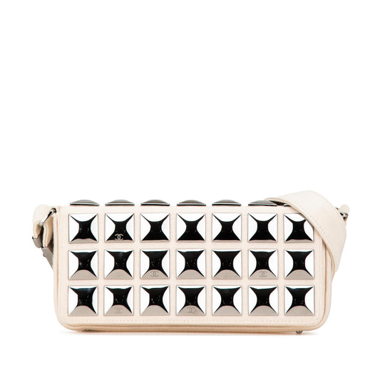 Chanel Cc Jersey Pyramid Stud Flap