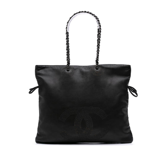 Chanel Cc Lambskin Studded Bonbons Tote