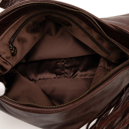Chanel Cc Lambskin Tassel Shoulder Bag