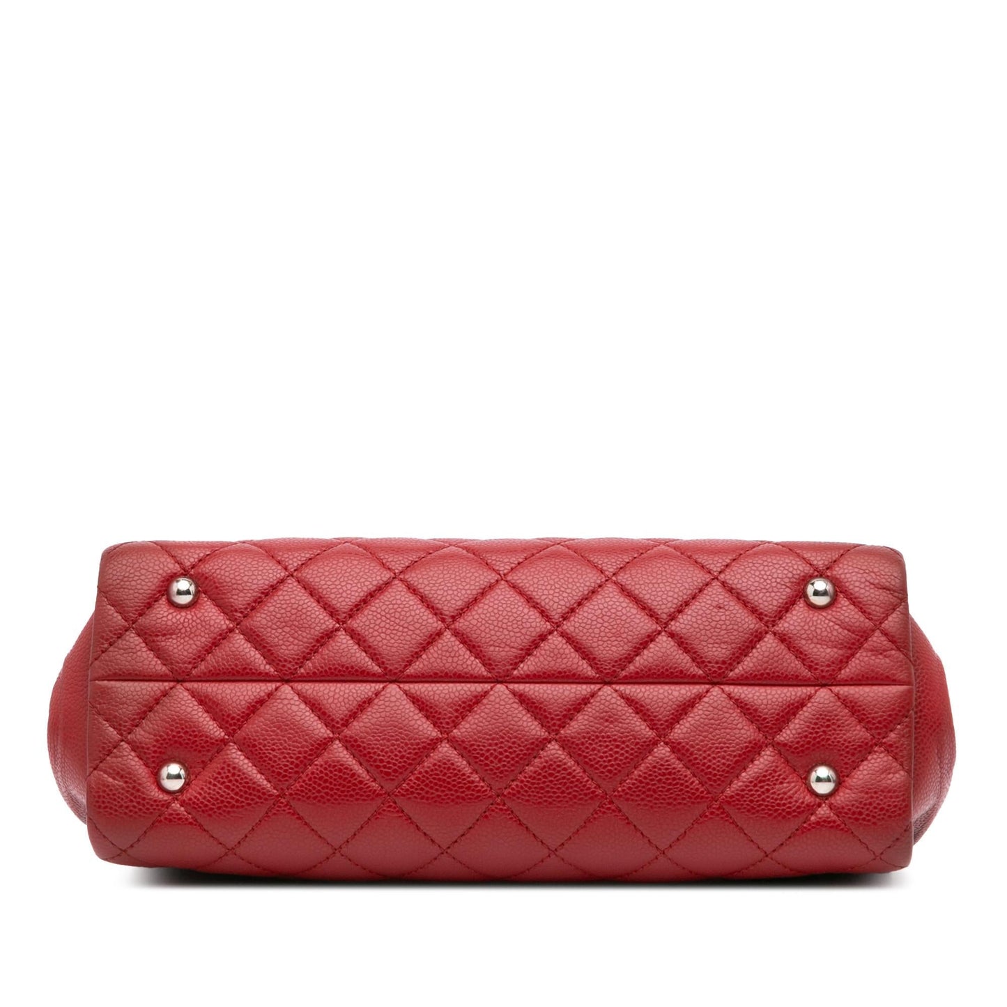 Chanel Cc Quilted Caviar Frame Shopping Tote