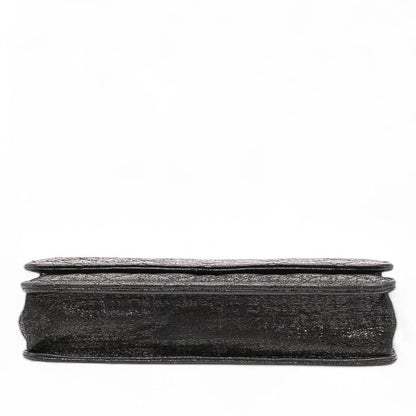 Chanel Cc Quilted Crinkled Calfskin Wallet On Chain
