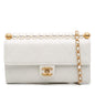Chanel Cc Quilted Goatskin Chic Pearls Wallet On Chain