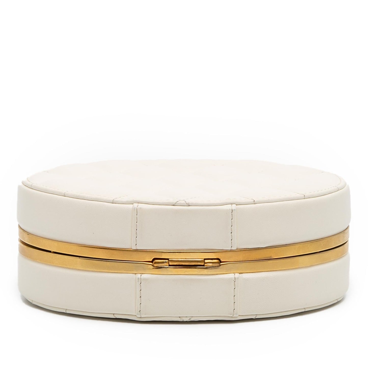 Chanel Cc Quilted Lambskin Frame Vanity Case