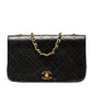 Chanel Cc Quilted Lambskin Full Flap