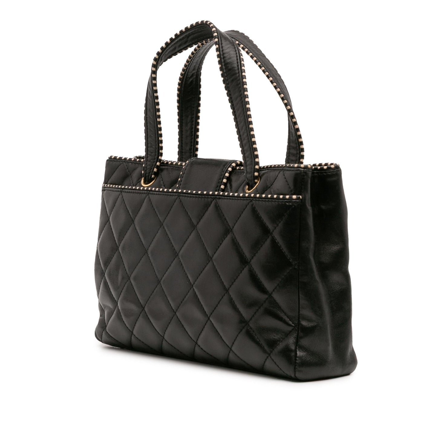 Chanel Cc Quilted Lambskin Handbag