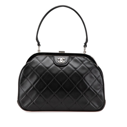 Chanel Gabrielle Lambskin Black Shoulder Bag Style 66
