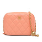 Chanel Cc Quilted Lambskin Pearl Crush Camera Bag